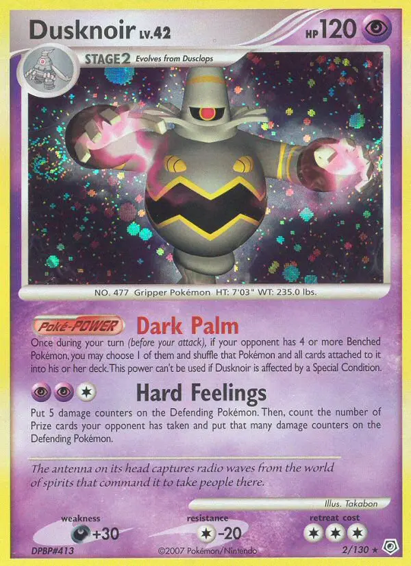 Dusknoir Holo Rare rarity Diamond & Pearl Pokémon card price — $12.88
