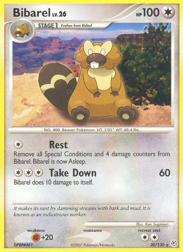 Bibarel Rare rarity Diamond & Pearl Pokémon card price — $4.50