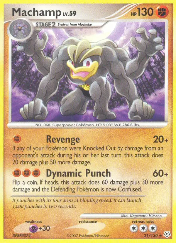 Machamp Rare rarity Diamond & Pearl Pokémon card price — $10.68