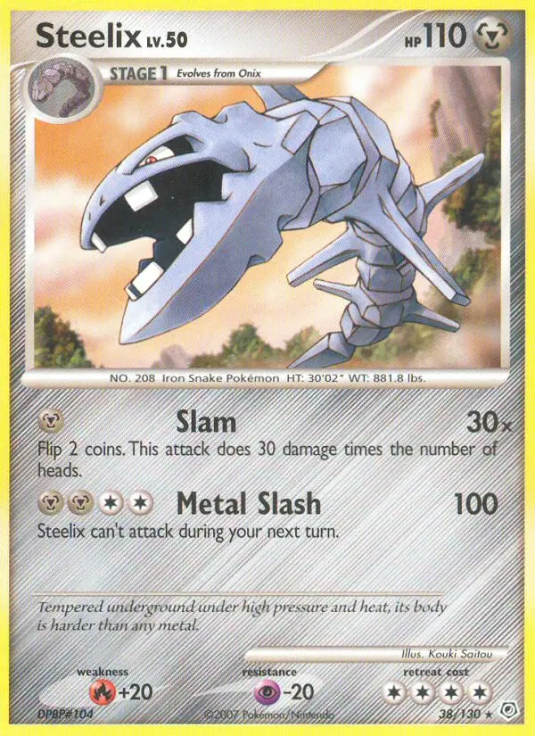 Steelix Rare rarity Diamond & Pearl Pokémon card price — $15.00