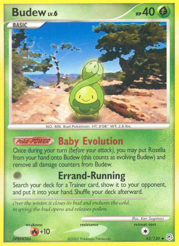 Budew Uncommon rarity Diamond & Pearl Pokémon card price — $13.80