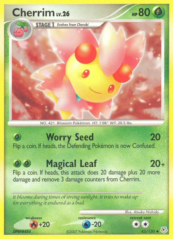 Cherrim Uncommon rarity Diamond & Pearl Pokémon card price — $3.91