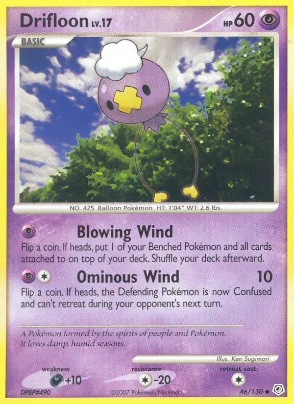 Drifloon Uncommon rarity Diamond & Pearl Pokémon card price — $1.53