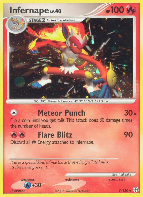 Infernape Holo Rare rarity Diamond & Pearl Pokémon card price — $23.87