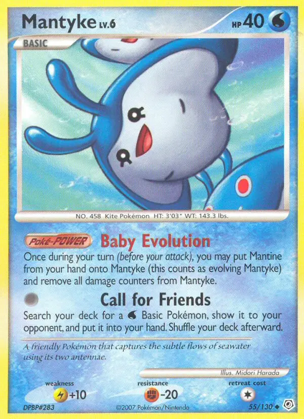 Mantyke Uncommon rarity Diamond & Pearl Pokémon card price — $24.50