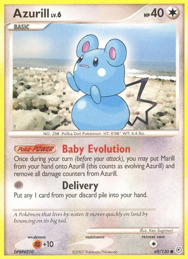 Azurill Common rarity Diamond & Pearl Pokémon card price — $14.99