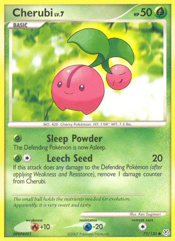Cherubi Common rarity Diamond & Pearl Pokémon card price — $0.98