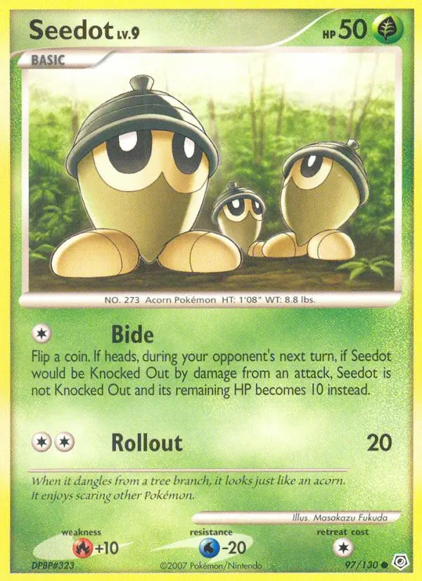 Seedot Common rarity Diamond & Pearl Pokémon card price — $2.49