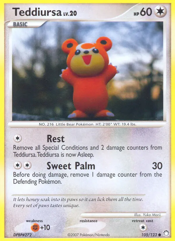 Teddiursa Common rarity Mysterious Treasures Pokémon card price — $40.66