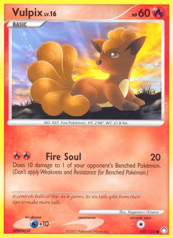 Vulpix Common rarity Mysterious Treasures Pokémon card price — $11.99