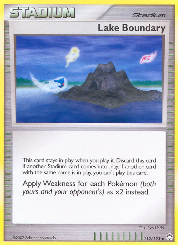 Lake Boundary Uncommon rarity Mysterious Treasures Pokémon card price — $4.83