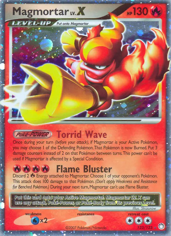 Magmortar Holo Rare rarity Mysterious Treasures Pokémon card price — $66.41