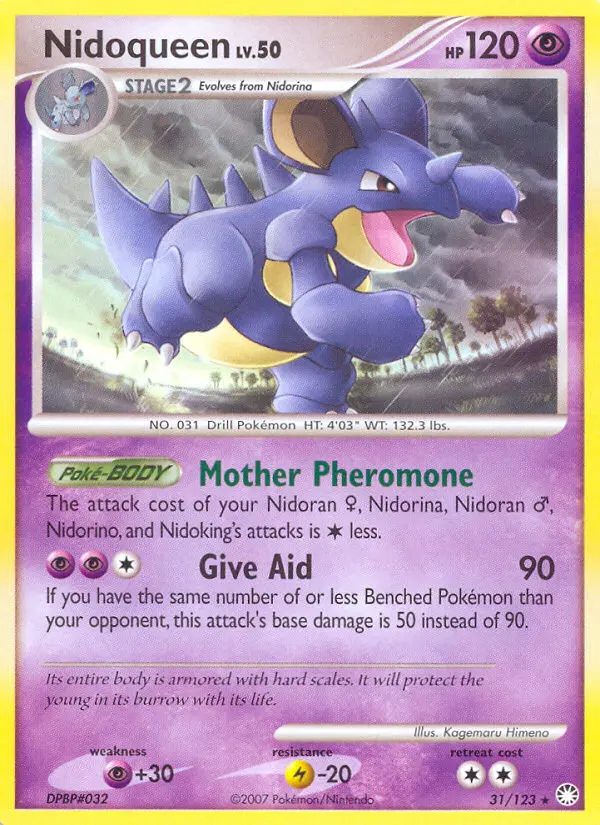 Nidoqueen Rare rarity Mysterious Treasures Pokémon card price — $8.03