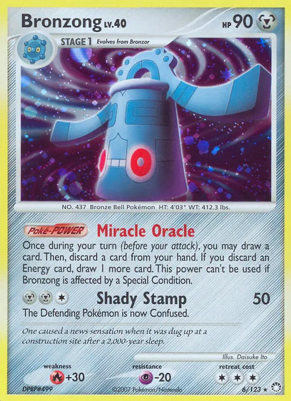 Bronzong Holo Rare rarity Mysterious Treasures Pokémon card price — $4.41