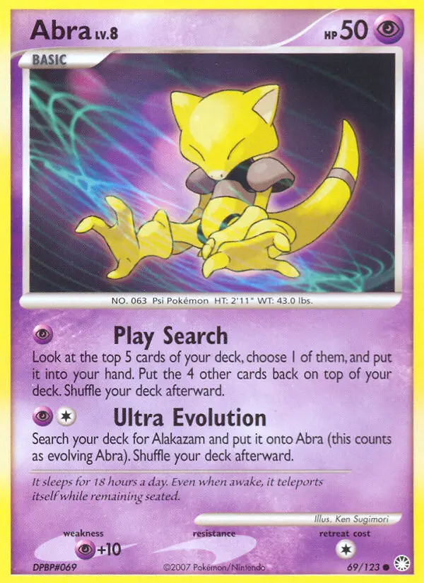 Abra Common rarity Mysterious Treasures Pokémon card price — $14.76
