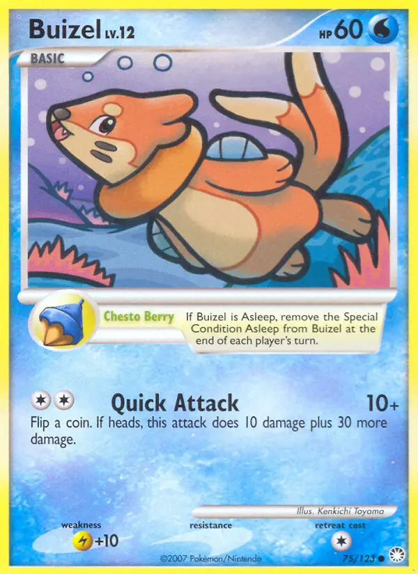 Buizel Common rarity Mysterious Treasures Pokémon card price — $6.37
