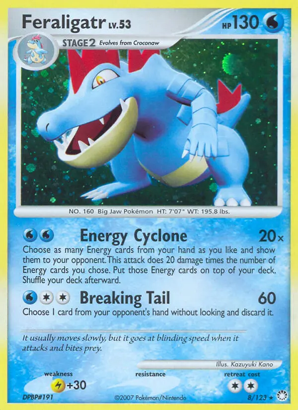 Feraligatr Holo Rare rarity Mysterious Treasures Pokémon card price — $35.45