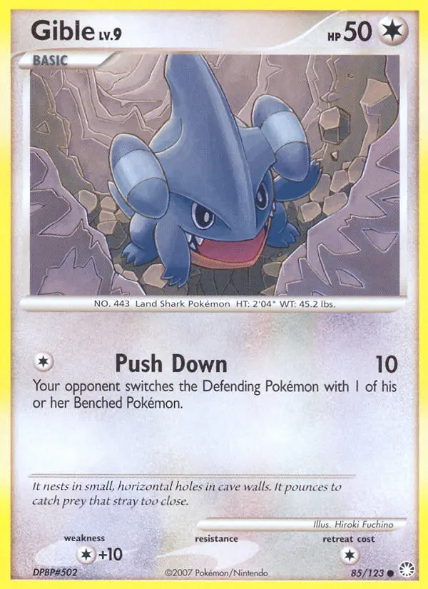 Gible Common rarity Mysterious Treasures Pokémon card price — $9.46