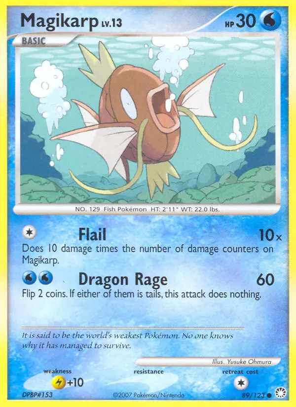 Magikarp Common rarity Mysterious Treasures Pokémon card price — $24.99