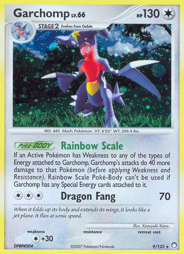 Garchomp Holo Rare rarity Mysterious Treasures Pokémon card price — $42.75
