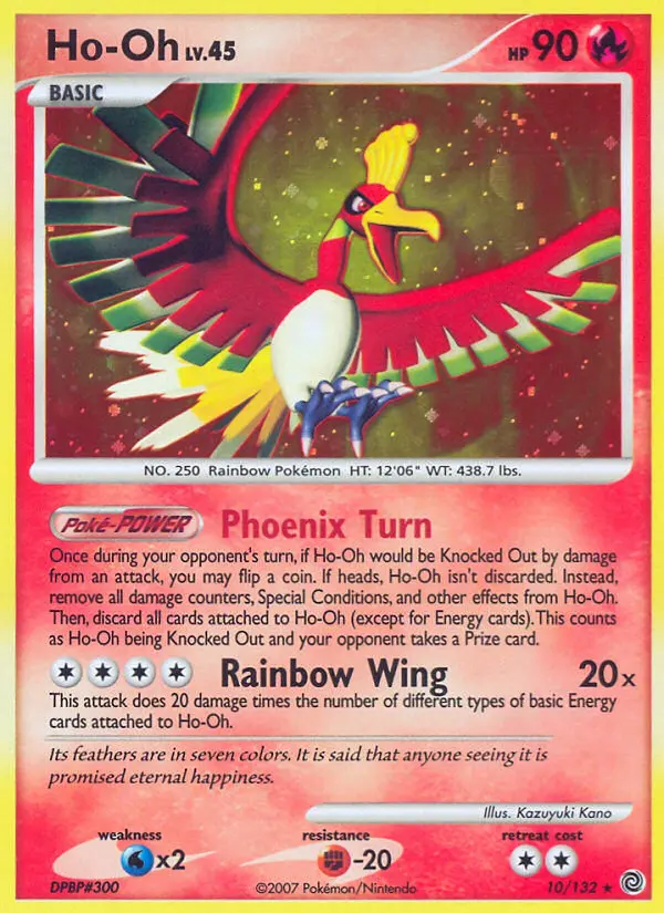 Ho-Oh Holo Rare rarity Secret Wonders Pokémon card price — $44.58