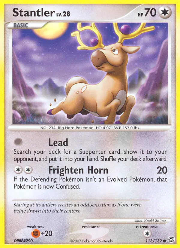 Stantler Common rarity Secret Wonders Pokémon card price — $1.58