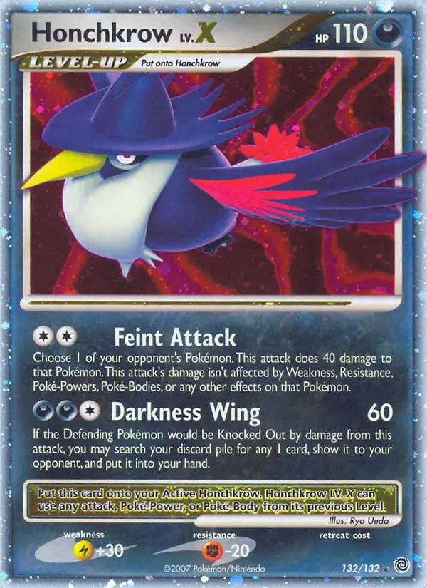 Honchkrow Holo Rare rarity Secret Wonders Pokémon card price — $43.96