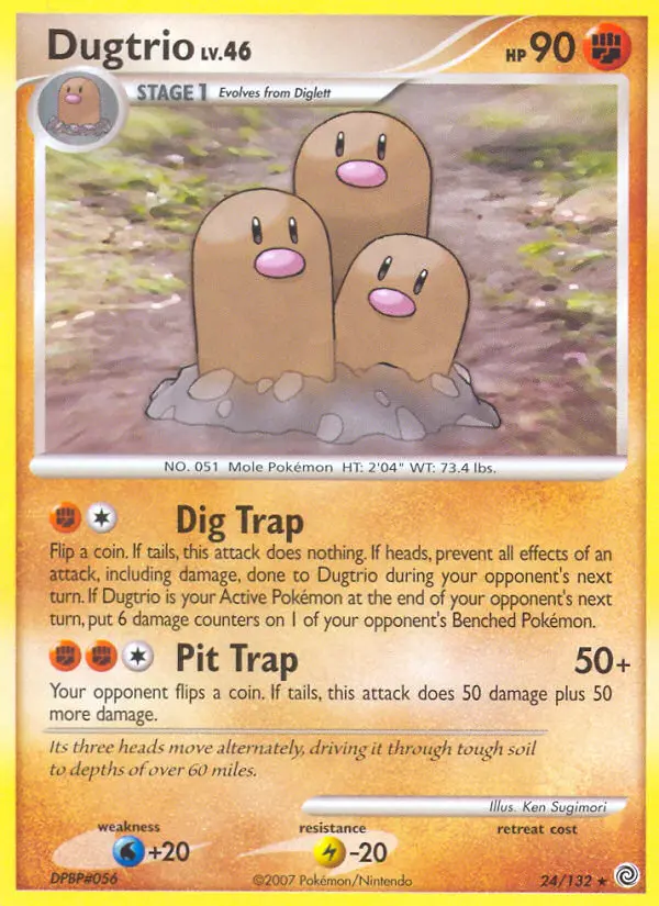 Dugtrio Rare rarity Secret Wonders Pokémon card price — $2.58