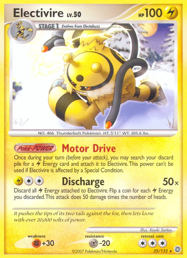 Electivire Rare rarity Secret Wonders Pokémon card price — $7.59