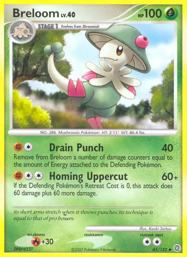Breloom Uncommon rarity Secret Wonders Pokémon card price — $8.54