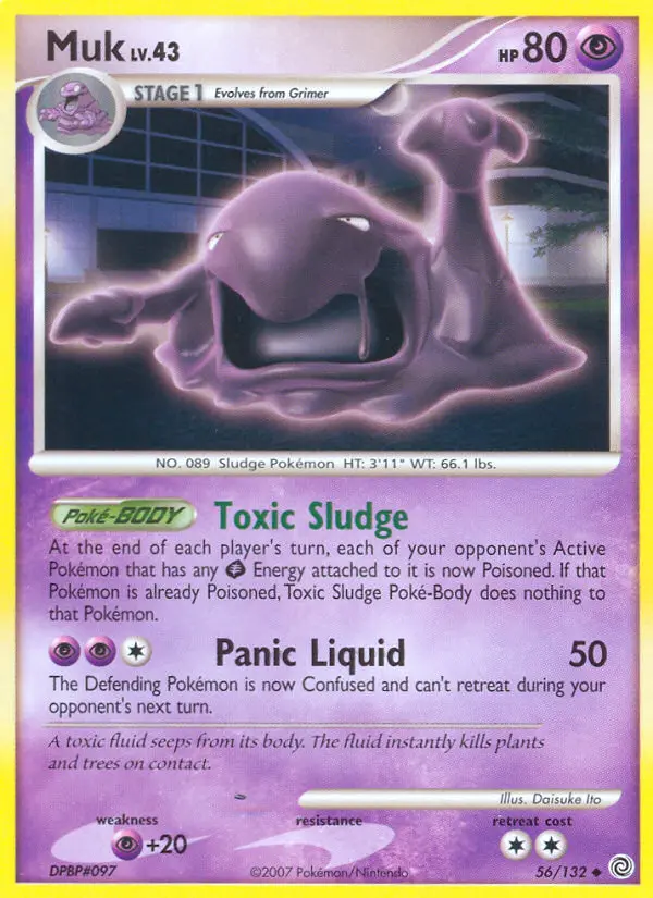 Muk Uncommon rarity Secret Wonders Pokémon card price — $15.62