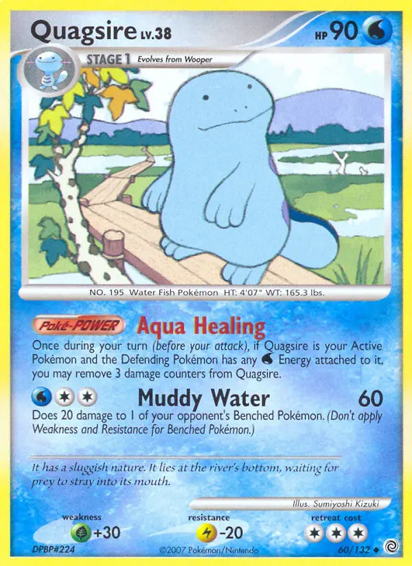 Quagsire Uncommon rarity Secret Wonders Pokémon card price — $11.29