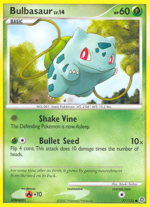 Bulbasaur Common rarity Secret Wonders Pokémon card price — $50.33