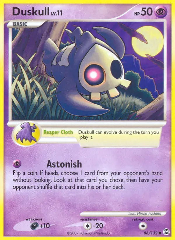 Duskull Common rarity Secret Wonders Pokémon card price — $7.84