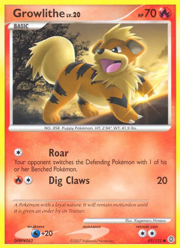 Growlithe Common rarity Secret Wonders Pokémon card price — $14.93