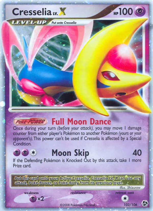 Cresselia Holo Rare rarity Great Encounters Pokémon card price — $45.19
