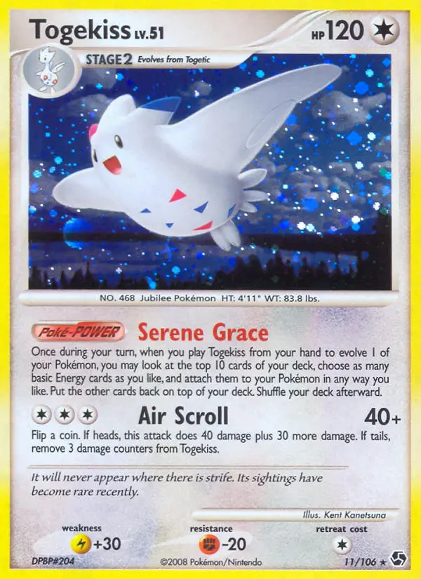 Togekiss Holo Rare rarity Great Encounters Pokémon card price — $29.31