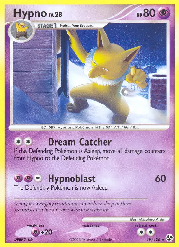 Hypno Rare rarity Great Encounters Pokémon card price — $5.98