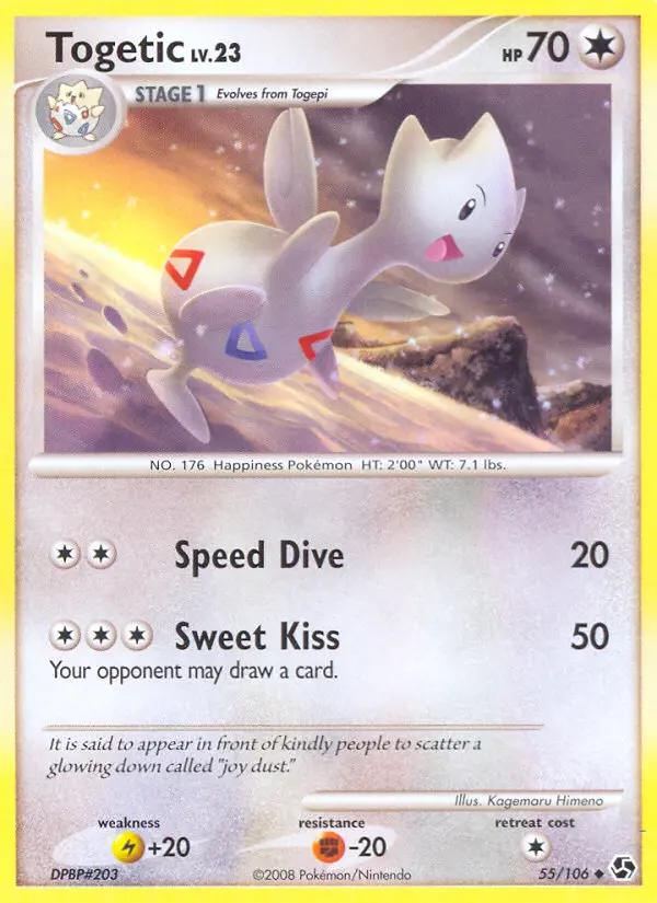Togetic Uncommon rarity Great Encounters Pokémon card price — $7.75