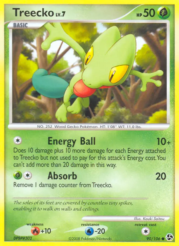 Treecko Common rarity Great Encounters Pokémon card price — $16.99