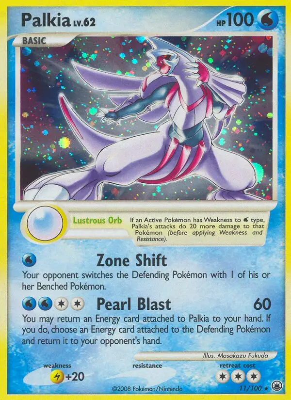 Palkia Holo Rare rarity Majestic Dawn Pokémon card price — $64.55