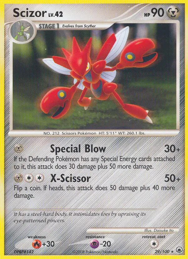 Scizor Rare rarity Majestic Dawn Pokémon card price — $26.49