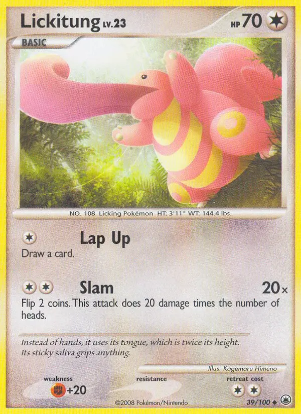 Lickitung Uncommon rarity Majestic Dawn Pokémon card price — $6.99