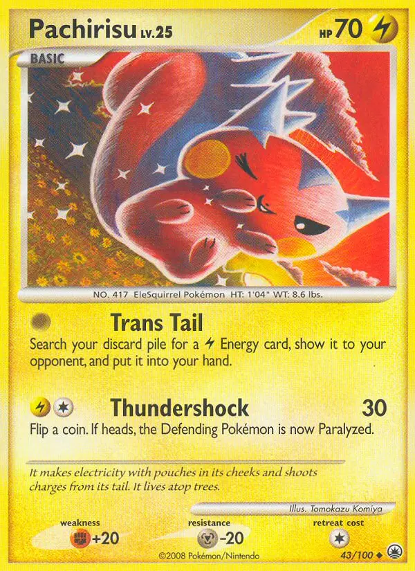Pachirisu Uncommon rarity Majestic Dawn Pokémon card price — $25.93