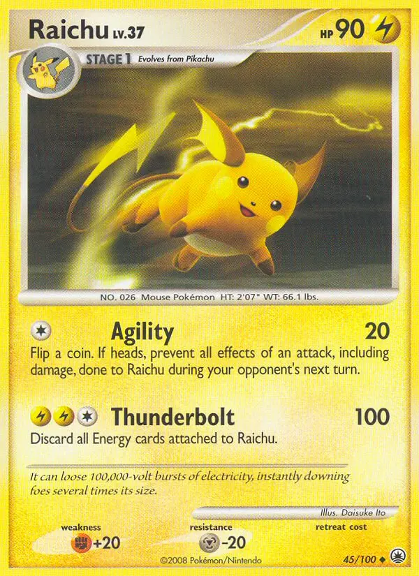 Raichu Uncommon rarity Majestic Dawn Pokémon card price — $20.36