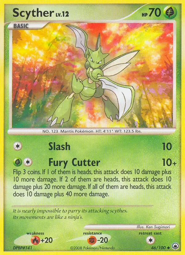 Scyther Uncommon rarity Majestic Dawn Pokémon card price — $45.00
