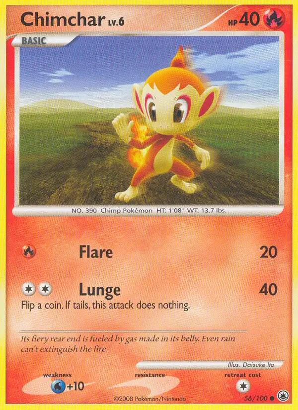 Chimchar Common rarity Majestic Dawn Pokémon card price — $16.35