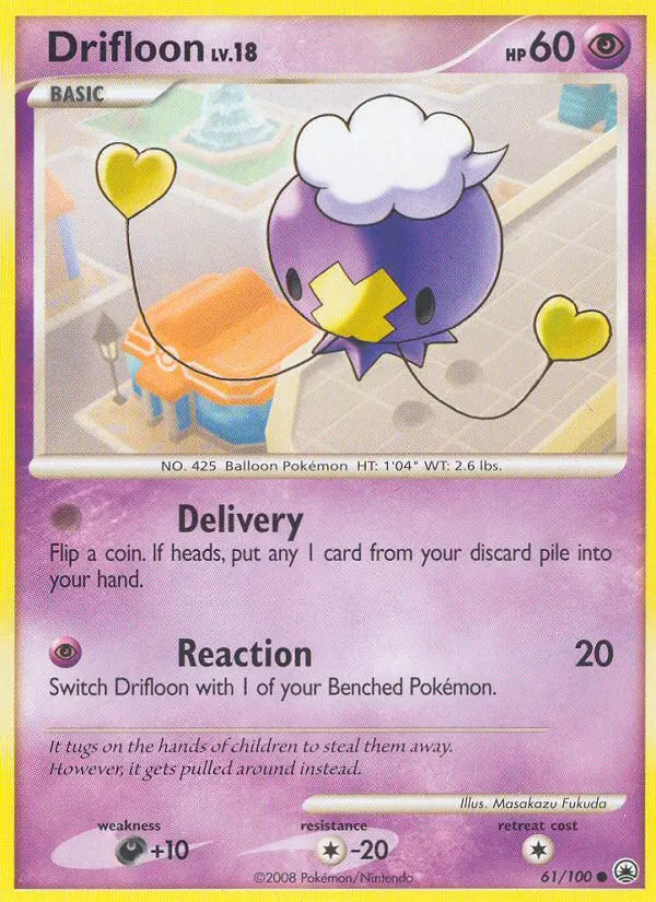 Drifloon Common rarity Majestic Dawn Pokémon card price — $2.59
