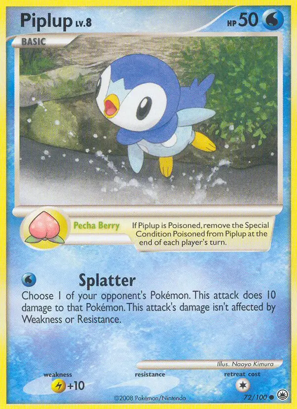 Piplup Common rarity Majestic Dawn Pokémon card price — $46.24