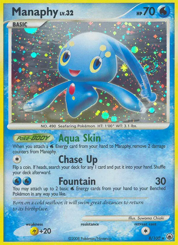 Manaphy Holo Rare rarity Majestic Dawn Pokémon card price — $9.02